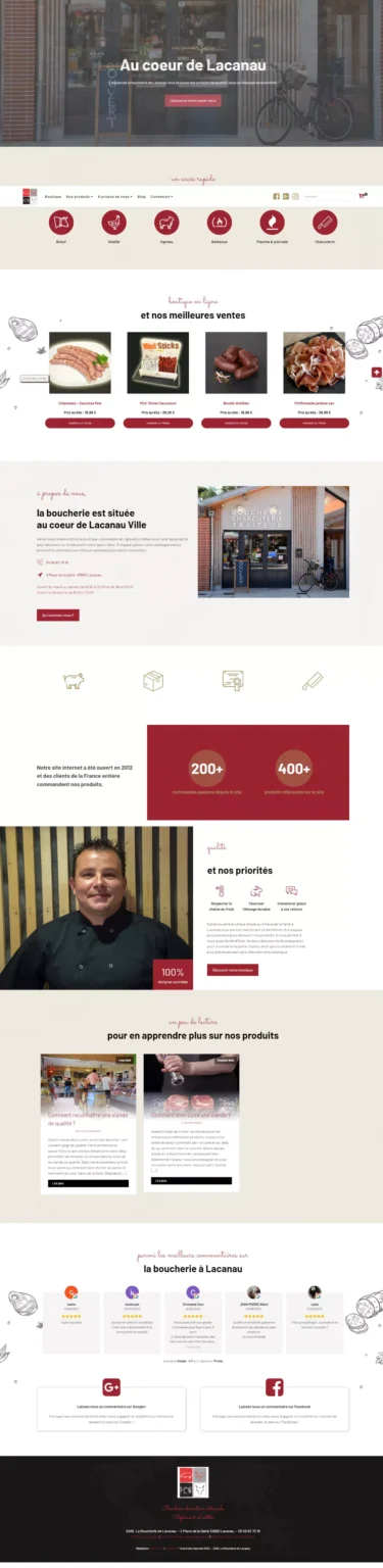 La boucherie de lacanau par agence kvi mios