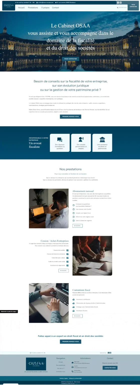 Signe ton site osaa avocats